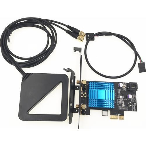For Killer 1535 1535 External Dual band PCI-E 1X Desktop card Adapter 1700Mbps 867Mbps 802.11ac Bluetooth 4.1