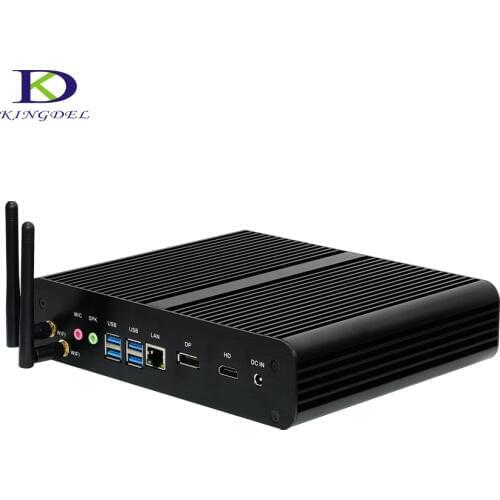 Intel Skylake 6th Gen. i7-6600U,Fanless Desktop Mini PC,Intel NUC,Nettop With 4GB RAM+1TB HDD,DP+HDMI+USB3.0,Wifi,Windows10 Pro