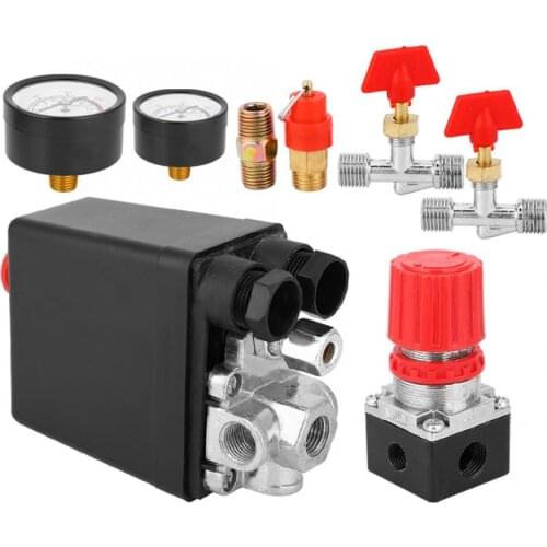 Pressure Switch Control Valve Assembly Square Four Holes Air Compressor Part For Air Compressor Accessories