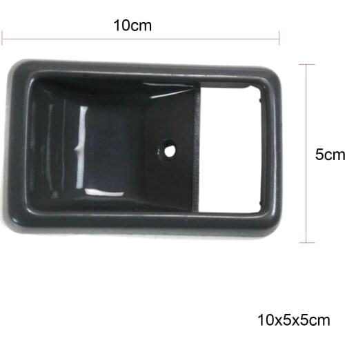 Front Interior Inside Door Handle Trim Set, Compatible with Toyota Pickup 1984-1989, Easy to Install