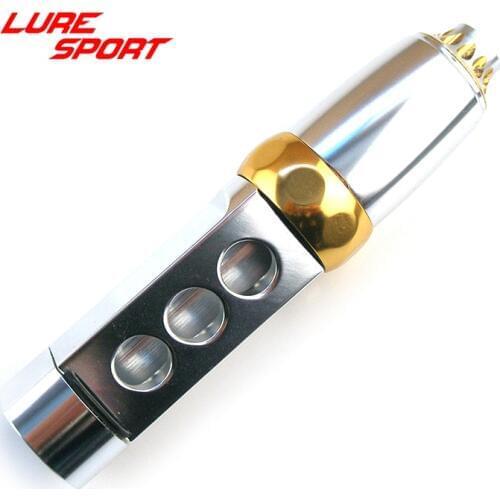 LureSport Aluminum body Reel seat silver gold double color Fishing Rod Building Component Repair Pole DIY Accessory