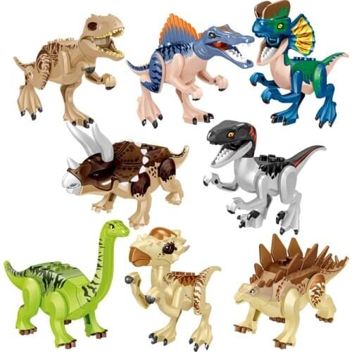 Animal world Dinosaur Series Super cute cartoon Spinosaurus DIY Model Building Blocks Bricks Toys Gifts