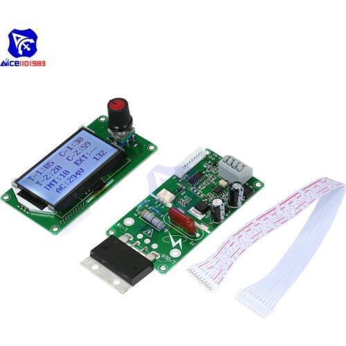 Diymore 100A/40A Digital LCD Spot Welder Control Module Double Pulse Control Panel for Household Battery Welding Equipment