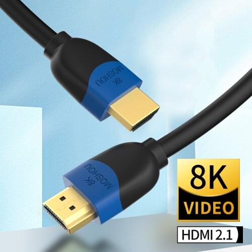 MOSHOU 8K 60Hz 4K 120Hz 48Gbps HDMI 2.1 Cables eARC Cabo HDMI 2.1 UHD Dynamic HDR For TV PS4 PS5 RTX3070