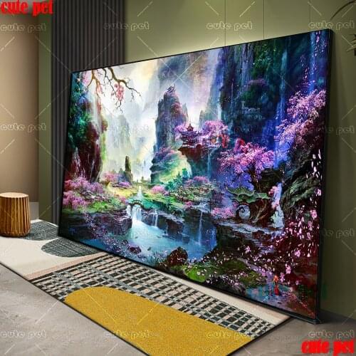 DIY 5D diamond painting Fantasy fairyland landscape cross stitch kit mosaic art rhinestone embroidery decorative painting gift