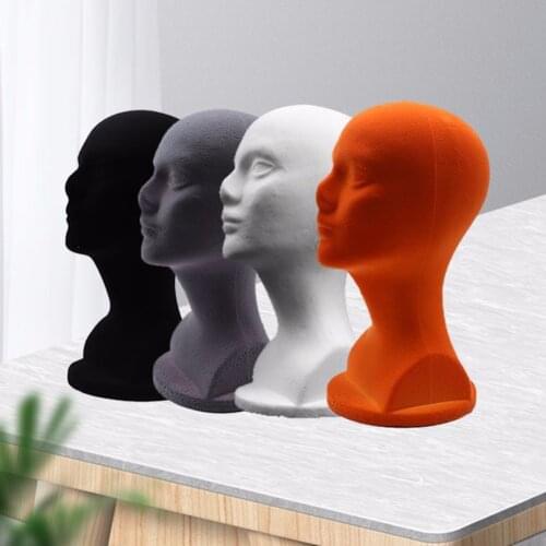 Practical Mannequin Head Foam Female Mannequin Heads For Wigs Glasses Cap Display Holder Scarf Props Display Stand Mannequin