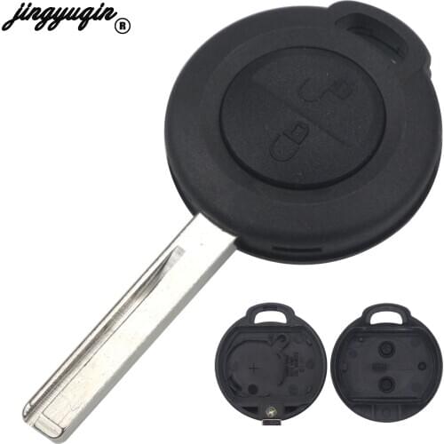 Jingyuqin 10pcs/lot Remote 2 Buttons Car Key Shell Case For Mitsubishi Colt Warior Carisma Spacestar Straight Key Uncut Blade