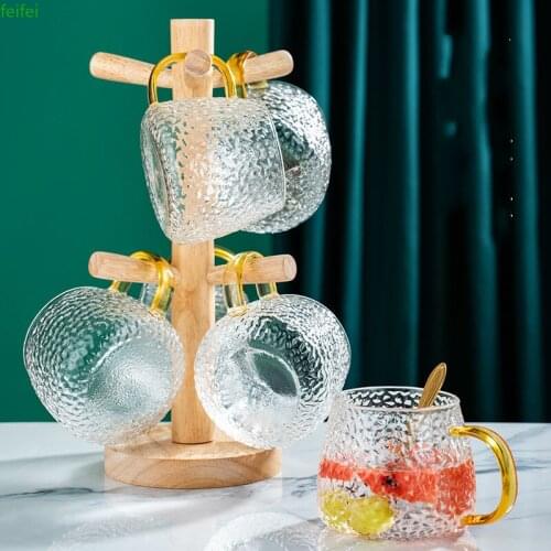 Glass Cup Household Water Cup Milk Cup Heat-resistant Color Green Tea Cup Beer Cup Tea Cup Ins Wind Set