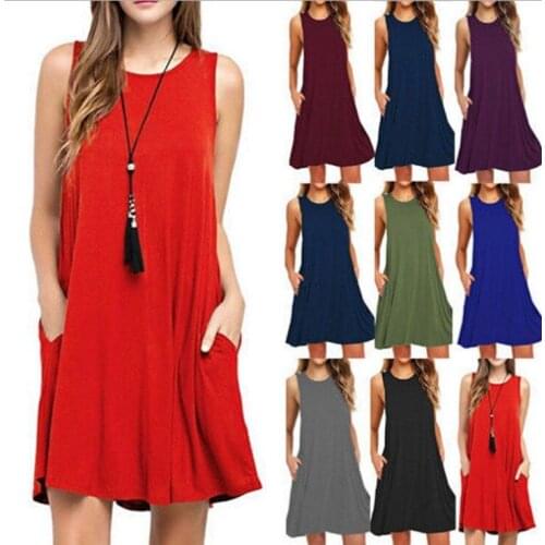 Однотонные летние платья Tosleo China At AliExpress