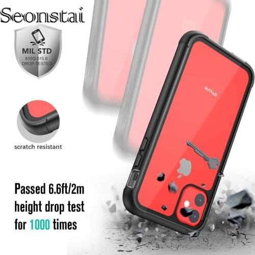 Shockproof Cases for iPhone7 8 7Plus 8Plus XR XS Max 11 Pro 6.1 5.8 FullBody Rugged Case Cover with Built-in Screen Protector