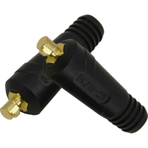 Universal 2pcs TIG Welding Cable Panel Connector-Plug DKJ10-25 200Amp Quick Fitting Welding Accessories