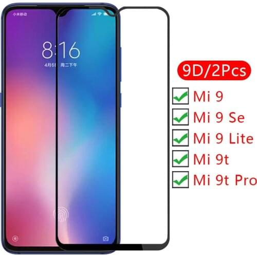 9d screen protector tempered glass case for xiaomi mi 9t pro 9 lite se t cover on xiaomy t9 9tpro 9lite light protective coque