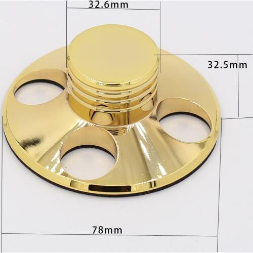1piece HiFi Gold plated Record Weight LP Disc Stabilizer Turntable Vinyl Clamp