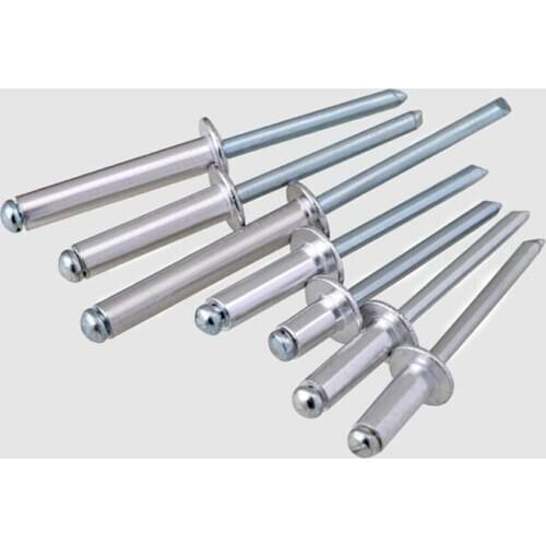 100PCS M2.4-M3.6 Flat round head rivet Aluminum rivets Pull cap nail