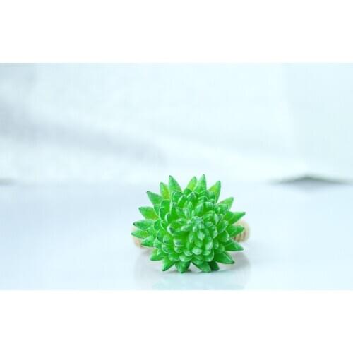 Free Shipping Green Artificial Elegant Plant Napkin Ring Holder 10 Pcs qn21011410