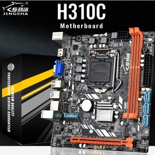JINGSHA H310C LGA 1151 Motherboard 3 * Sata3.0 Support M.2 Interface and Both NGFF Nvme Protocol Up to 16GB