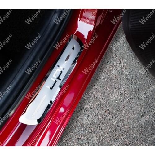 VW UP Stainless Steel Door Sill Scuff Plates for Volkswagen UP! 2012-2021