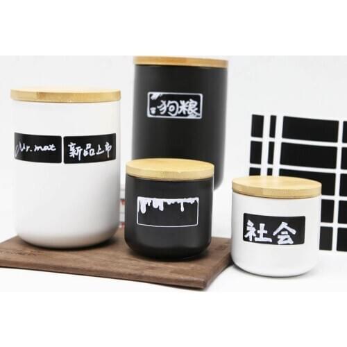 Blackboard label liquid chalk waterproof reusable food label sticker non stick adhesive can self adhesive peel off chalk can wip