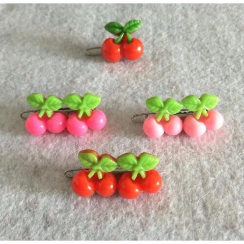 New Pet Dog Cat Hairpin Pet Hair Clips Grooming Accessories hair clip Cute little Cherry hairpin