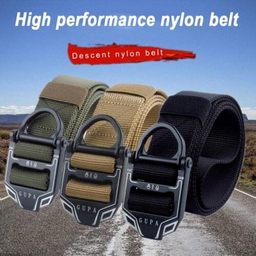 Outdoor Tactical Belt Military Nylon Belt New Mens Hard Metal Quick Release Magnetic Buckle Mens Soft Real Nylon Sports Belt