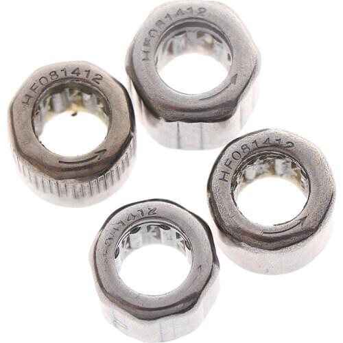 2pcs bearing HF081412 Outer ring octagon/Outer hexagonal /Smooth surface/Outer knurled One-way needle roller bearing 8*14*12mm