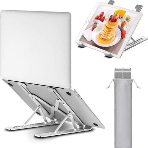 Laptop Stand Rriser&Multi-Angle Foldable Stand with Heat-Vent To Elevate Laptop Holder for Laptop & Tablet