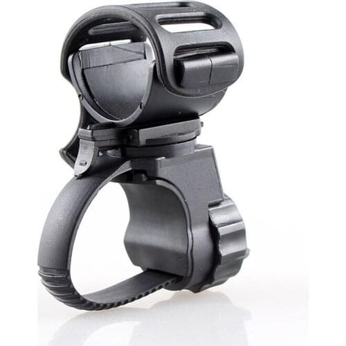 Portable Cycling Bike Bicycle Light Lamp Stand Holder Rotation Grip LED Flashlight Clamp Clip Mount Night Safety Illumination