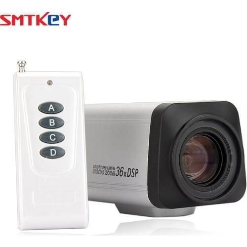 Remote controller Analog 1200TVL CMOS Auto Focus 36X Box Zoom CCTV Camera