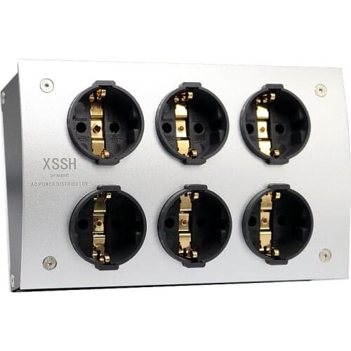 XSSH e-TP60 FI-E30 EU/US Shuko Euro AC Power Distributor 125V-250V 50/60Hz 16A 16amp IEC Inlet Electrical Plug Socket Outlet