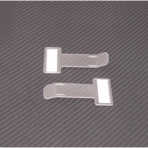 2 pcs/set Plastic Car Parking Ticket Clamp Ticket Clip Transparent Plastic Holder Car Vehicle Parking Permit Ticket Holder