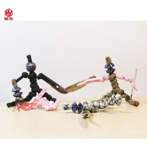 1PCS Hot Sale! ! ! Metal EDC Knife Bead Pendant Outdoor Survival Parachute Paracord Bracelet Pendant Mobile Phone Pendant