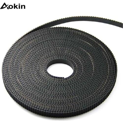 1pc PU Pulley Belt Black 2GT Open Synchronous Timing Belt High Quality Width 6mm Rubber Suitable For 2GT 3D Printer New