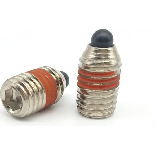 2pcs M8-M16 Allen main body type springs positioning screw telescopic convex pin spring plunger bolt 15mm-22mm long