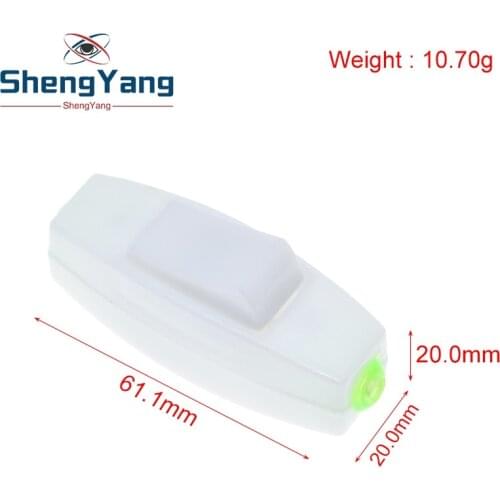 2019 Rocker Switch AC 110V 220V 6A Lnline ON/OFF Table Lamp Desk Light Cord Control Switch Dropshipping 0105