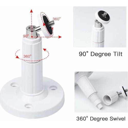 360 Degree Metal Camera Support Wall Mount Rotating Ceiling Bracket Stand Holder For CCTV Surveillance Security Camera