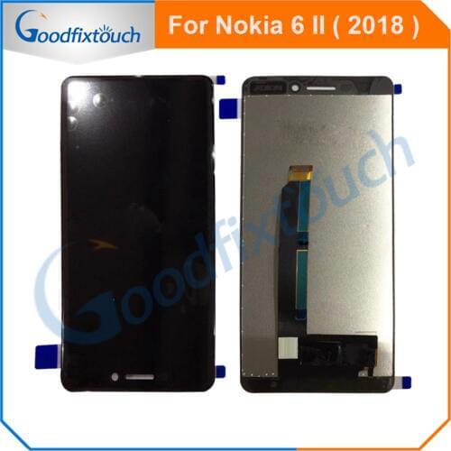 5.5'' Original For Nokia6 N6 2018 Full LCD DIsplay+Touch Screen Digitizer Assembly For Nokia 6 II 2018 TA-1045 TA-1050 TA-1054