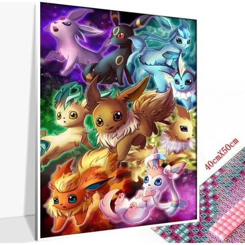 5D DIY Mosaic Diamond Painting Cartoon Animals Square/Round Rhinestone Inlaid Embroidery Landscape Wall Decoration Painting