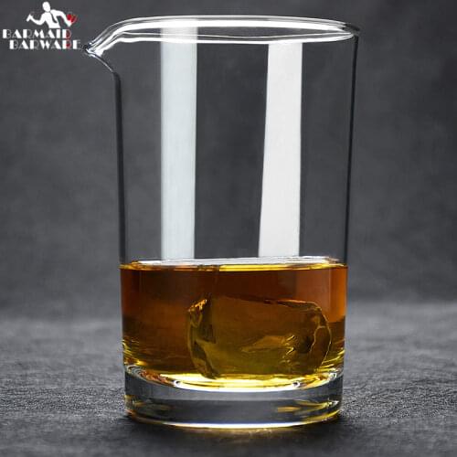 600ml Straight Cup Mixing Bartender Cocktail Cups Crystal GlassWhiskey Cup Drinkware GlassBottle Martini Barware Beer Drinking