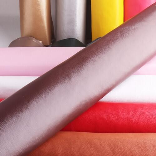A4 Litchi PU Leatherette Faux Leather Fabric Synthetic For Sewing,self adhesive fix subsidies simulation