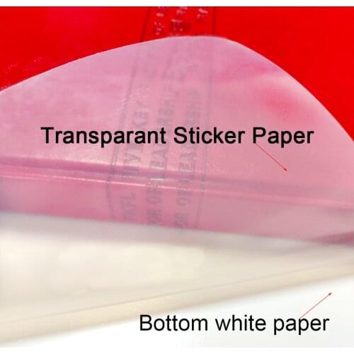 A4 Sticker Printing Paper Transparent Printing Paper Laser Inkjet Printer Label Paper White Self-Adhesive Office Sticker Label