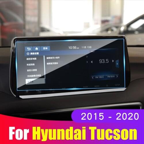 Car Screen Protective Film For Hyundai Tucson 2015 2016 2017 2018 2019 2020 Car Navigation Screen Tempered Glass Protector Cover