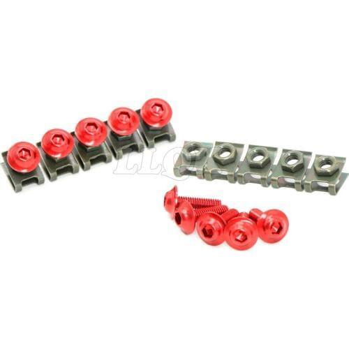 10pcs 6mm CNC Motorcycle Fairing body work Bolts Screws For Suzuki GSXR GSX-R 1000 2005-2006 K5 K6 honda cb400 s2000 cbr600rr