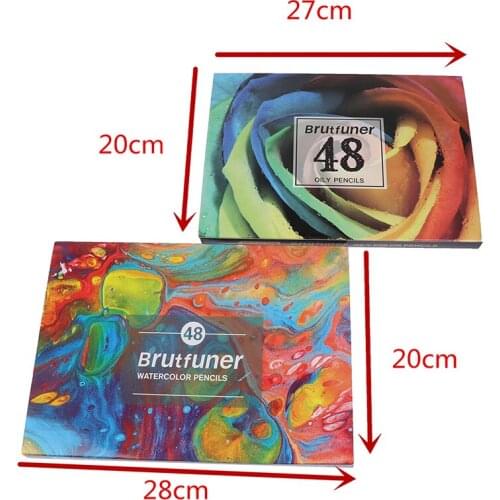 Brutfuner 48/72/120/160 Colors High Quality Oily Colored Pencils Set Oil HB Drawing For School Student Gifts Art Supplies