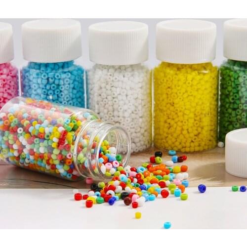 3000pcs Bottled 2mm Glass Seed Beads Charm Czech beads small jewelry beads DIY Bracelet Necklace For Jewelry Making Accessories