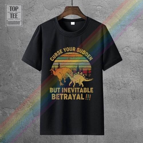 Firefly Dinosaur Curse Your Sudden But Inevitable T Shirt Black Cotton Men S 6Xl