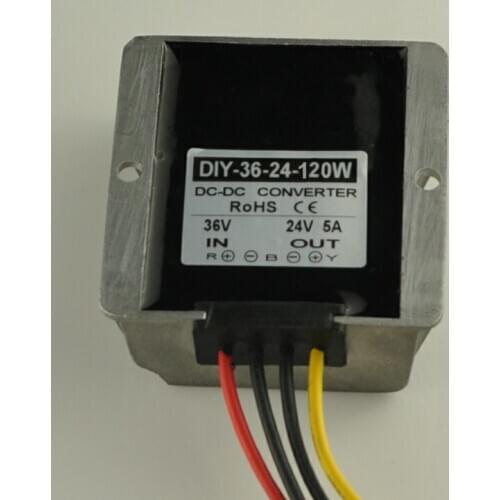 DC DC 36V(30V-60V) Step Down To 24V 5A 120W Power Converter Waterproof Step Down Power Module Voltage Regulator