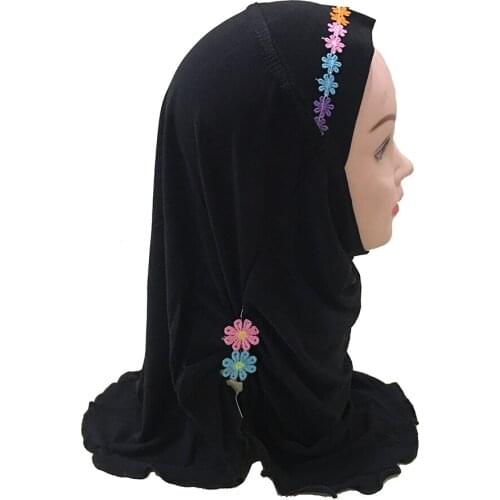 Kids Hijiab For Muslim Girl Children Al Amira Headscarf For Women Hijab Jersey Caps Turban Ladies Bonnets For Women Muslim Style