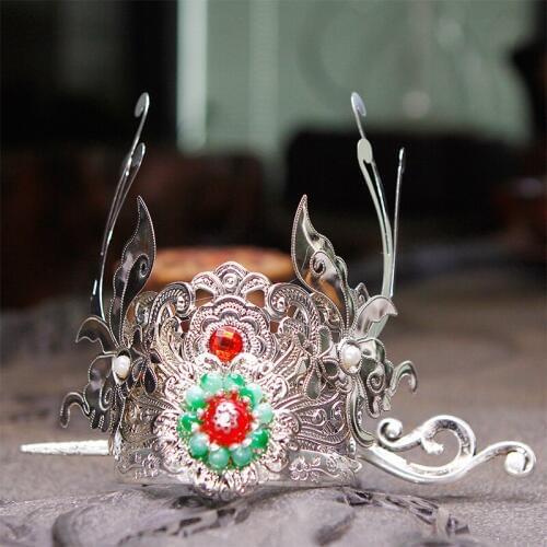 Prince hair crown products swordsman ancient dynasty hair decoration ornaments warrior accessories masquerade party head wear