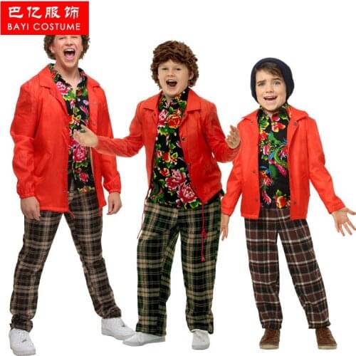 Cosplay Movie Character Series Halloween Performance Costume Arcade Qibao Qimou Flower Shirt Set