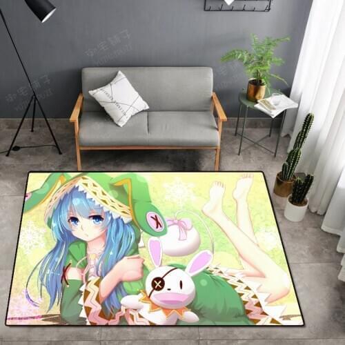 Cartoon DATE LIVE Girl Doormat Rug Floor Carpet Bedroom Doormat Non-slip Mat Cartoon Gift
